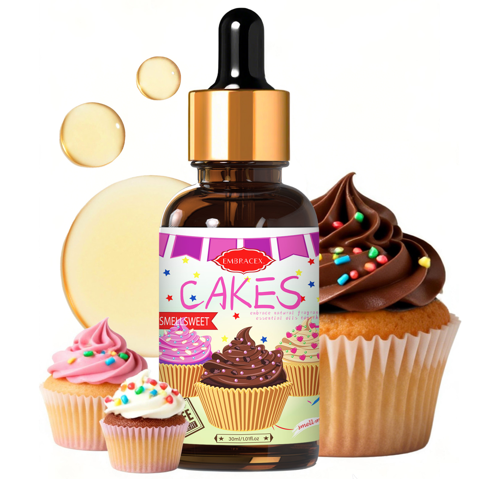 Candle Supplies Fragrance Oil - 30ml Cakes Essential Oil Car Supplies,