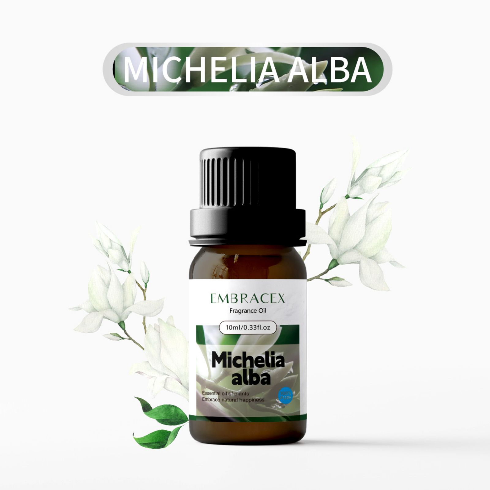 Candle Supplies Fragrance Oil - 10ml Michelia alba essential Oil Floral
