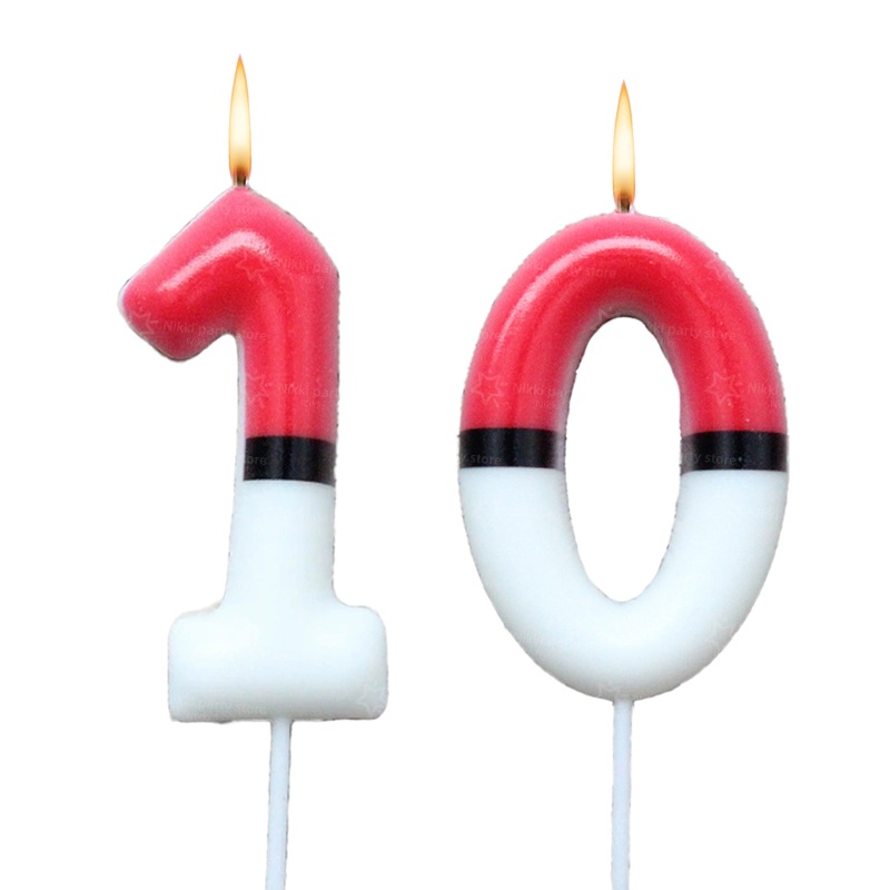 Candle Supplies Video - Pikachu candle birthday candles pokeball Cake