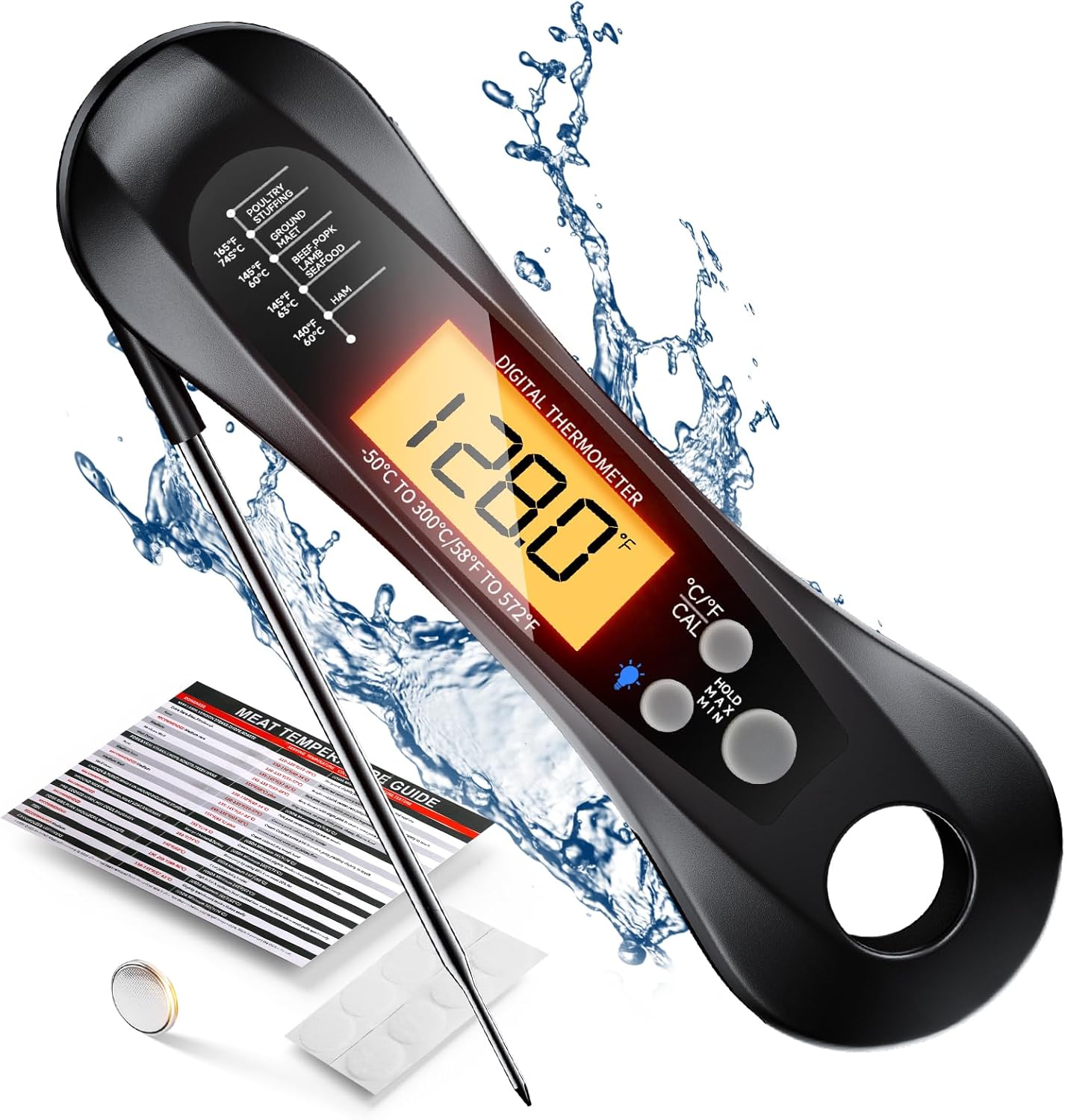 Digital Meat Thermometer Water - Digital Thermometer Probe recension och pris