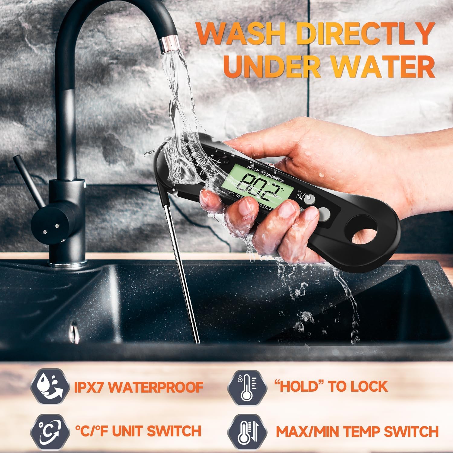 Digital Meat Thermometer Water - Digital Thermometer Probe recension och pris