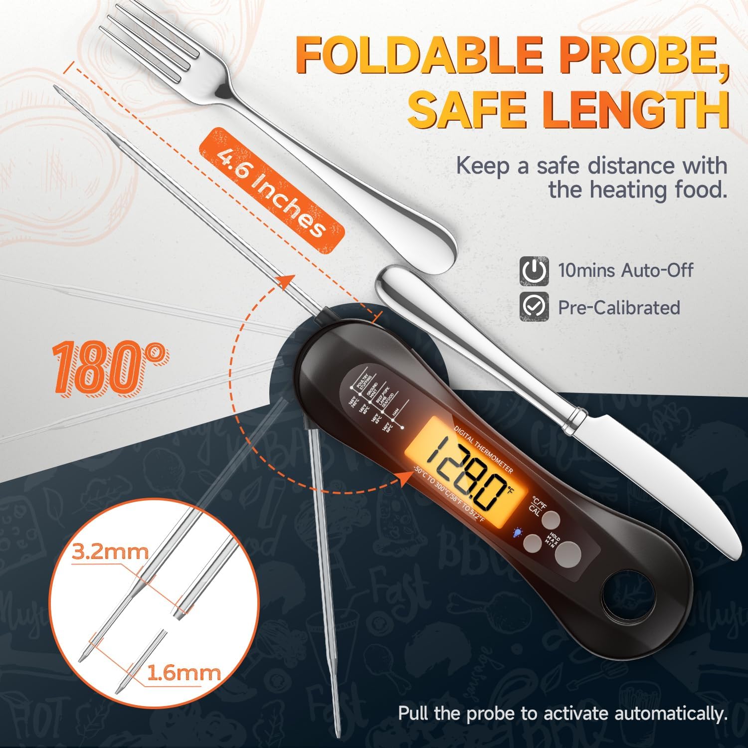 Digital Meat Thermometer Water - Digital Thermometer Probe recension och pris