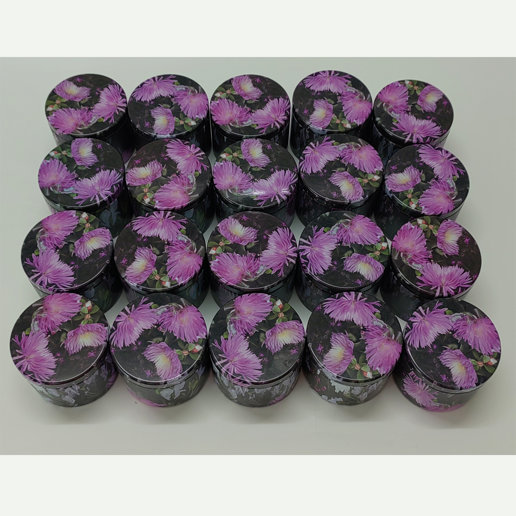 20Pcs 4oz Floral Luxury Round  - Metal Tin Lid 4Oz recension och pris