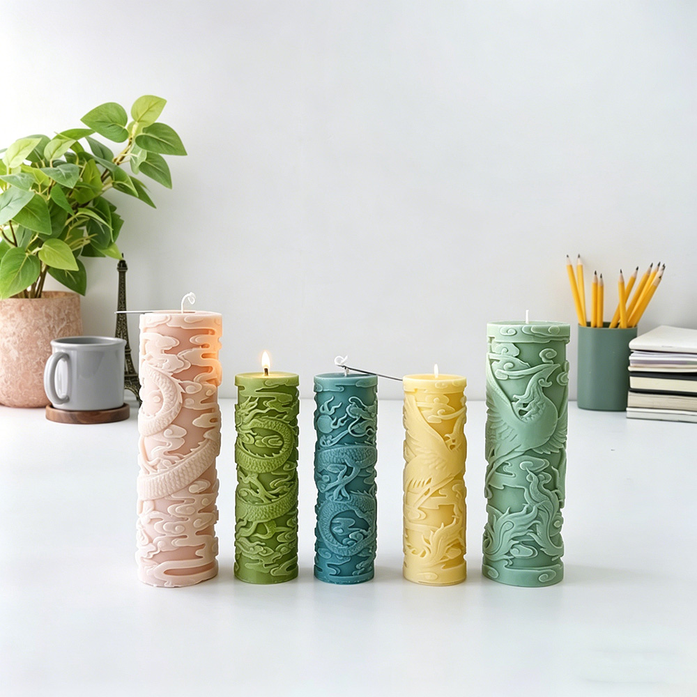 Dragon Phoenix Embossment Cyli - Candle Supplies Phoenix recension och pris