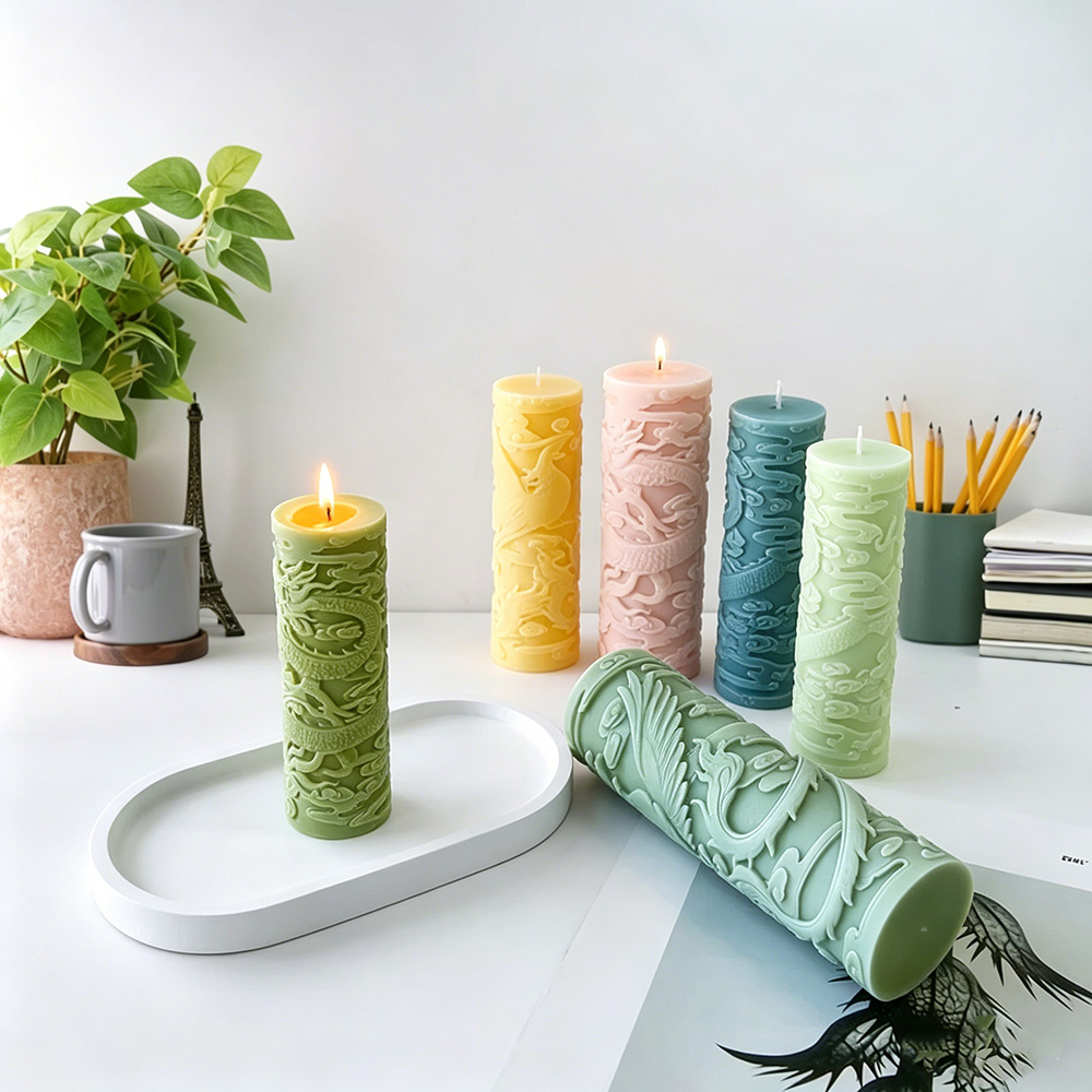 Dragon Phoenix Embossment Cyli - Candle Supplies Phoenix recension och pris