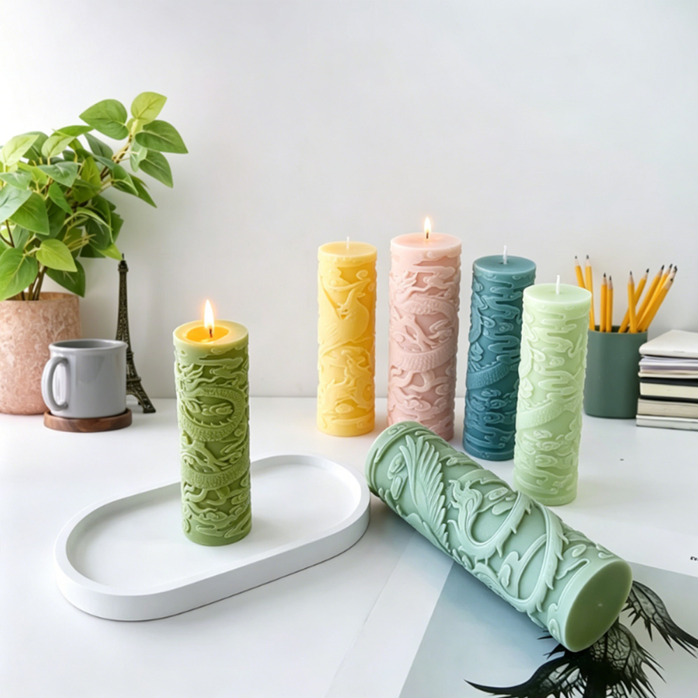 Dragon Phoenix Embossment Cyli - Candle Supplies Phoenix recension och pris