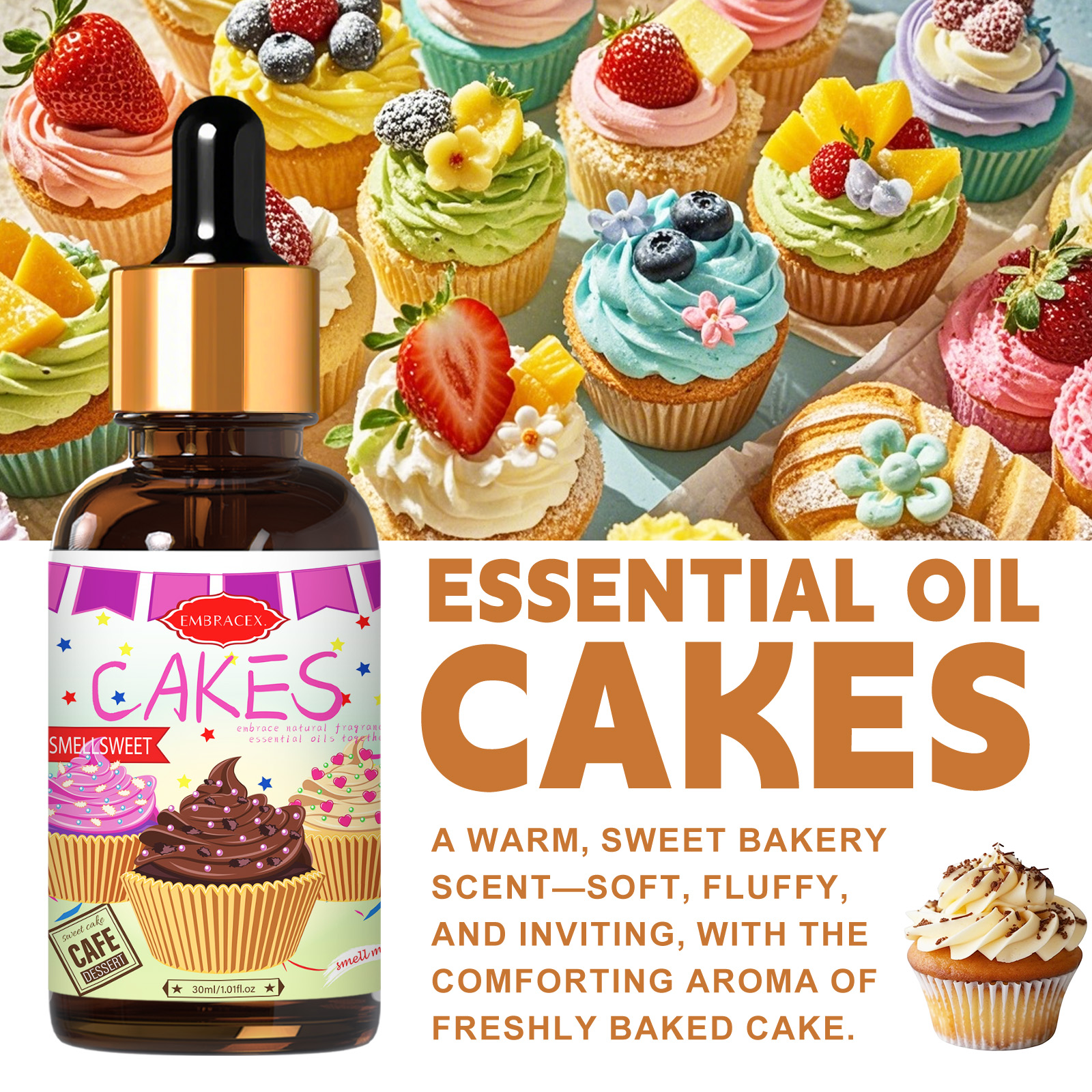30ml Cakes Essential Oil Car S - Candle Supplies Fragrance Oil recension och pris
