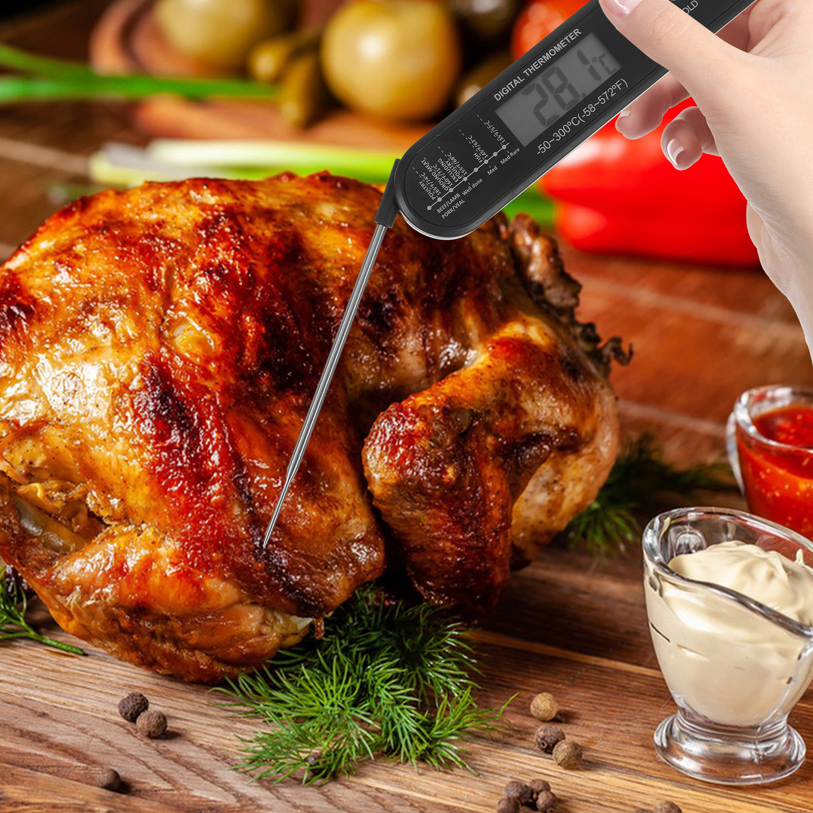 Digital Meat Thermometer Stain - Digital Thermometer Probe recension och pris