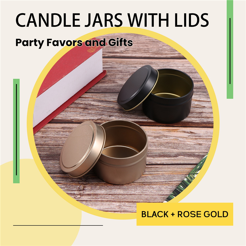 -A12R 24 Pack Candle Tin Cans  - Metal Tin Lid 4Oz recension och pris
