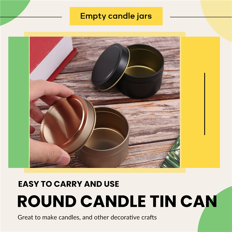 -A12R 24 Pack Candle Tin Cans  - Metal Tin Lid 4Oz recension och pris