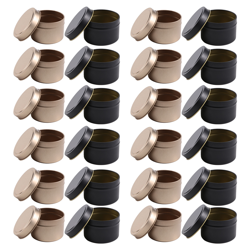 -A12R 24 Pack Candle Tin Cans  - Metal Tin Lid 4Oz recension och pris