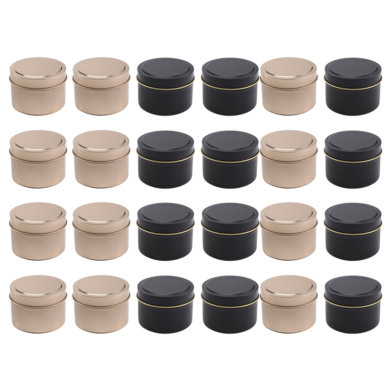 -A12R 24 Pack Candle Tin Cans  - Metal Tin Lid 4Oz recension och pris