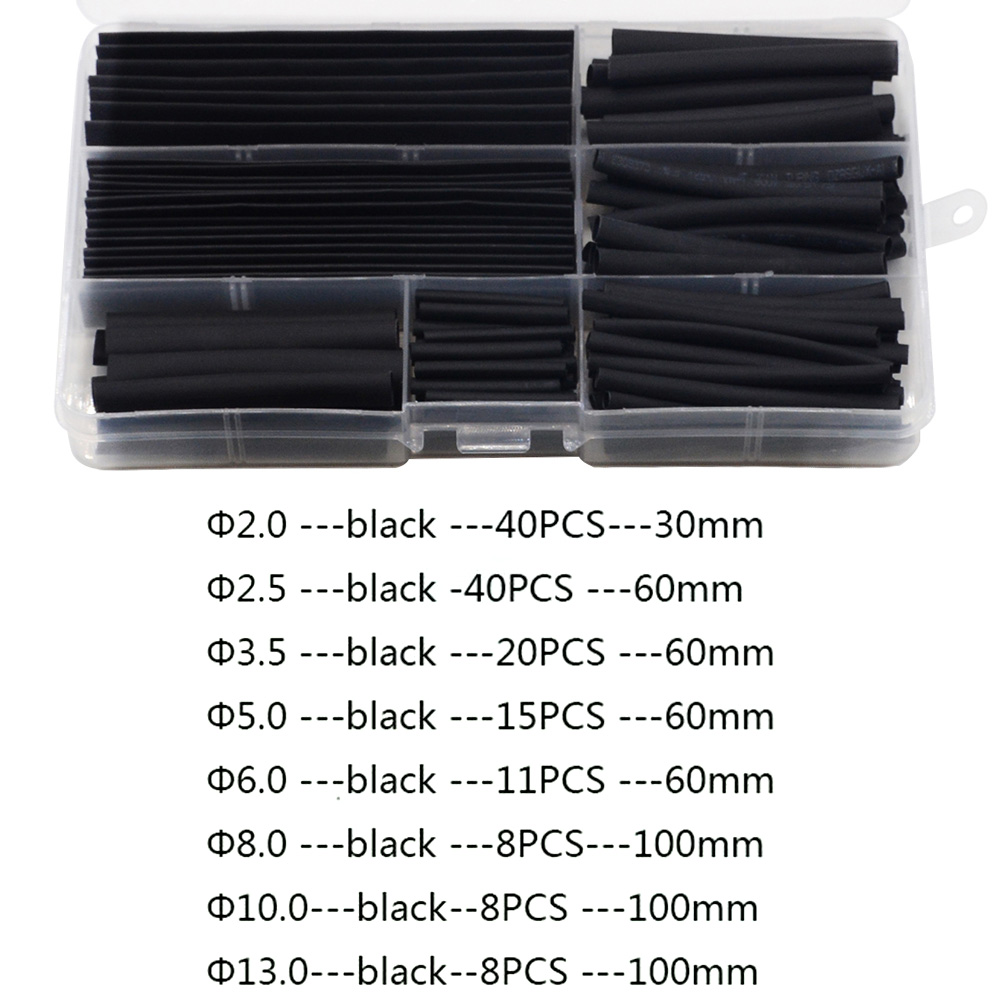 150pcs/Box 2:1 Polyolefin Heat - Shrink Sleeve Pvc recension och pris