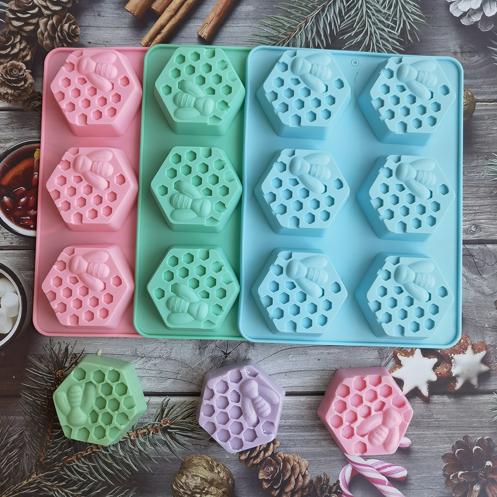Silicone Hexagonal Bee Soap Mo - Candle Supplies Wholesale recension och pris