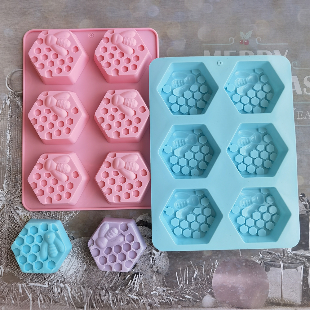 Silicone Hexagonal Bee Soap Mo - Candle Supplies Wholesale recension och pris