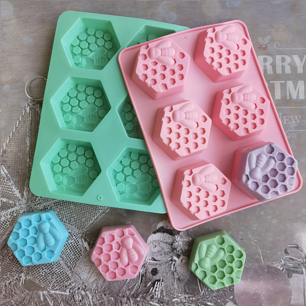 Silicone Hexagonal Bee Soap Mo - Candle Supplies Wholesale recension och pris