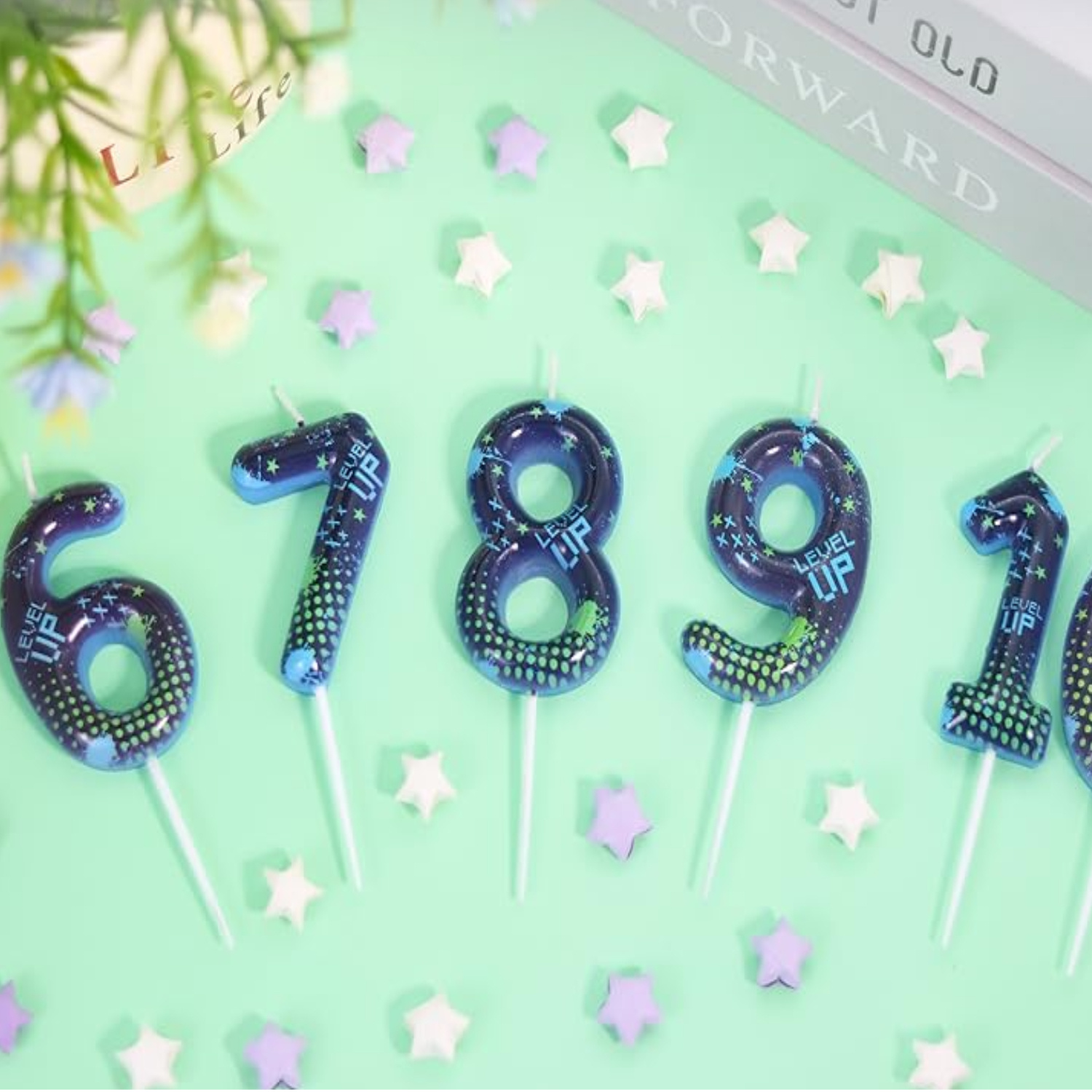 Blue Game Boy 0-9 Birthday Can - Candle Supplies Video recension och pris