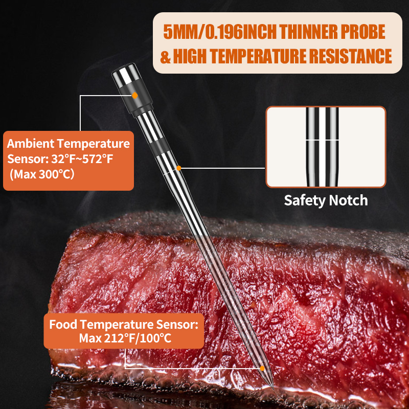 Meat Thermometer Wireless Prob - Digital Thermometer Probe recension och pris