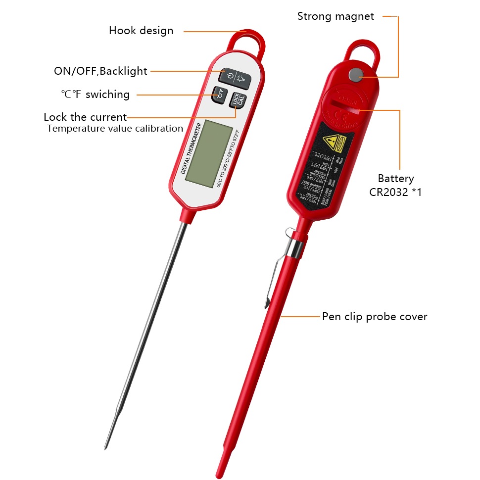Digital Meat Thermometer  Inst - Digital Thermometer Probe recension och pris
