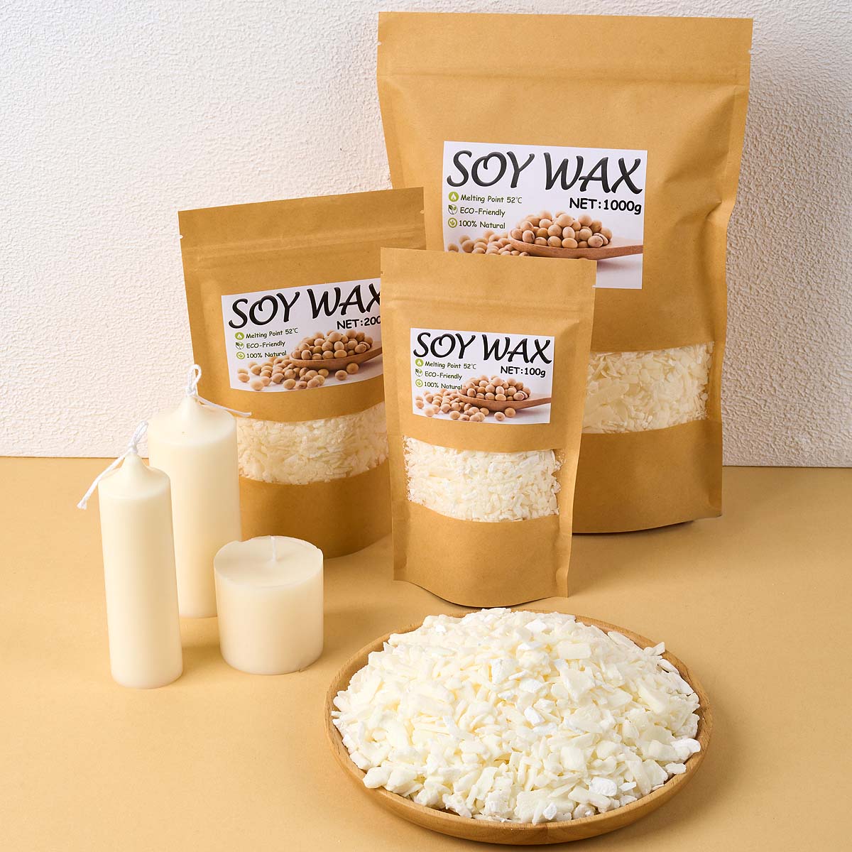 1 Pounds Pure White Soy Wax Fo - Candle Supplies Wholesale recension och pris