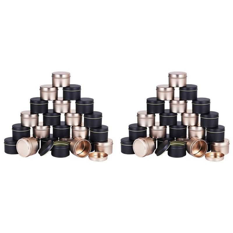 AA94-48 Pack Candle Tin Cans W - Metal Tin Lid 4Oz recension och pris