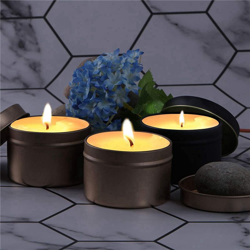 AA94-48 Pack Candle Tin Cans W - Metal Tin Lid 4Oz recension och pris
