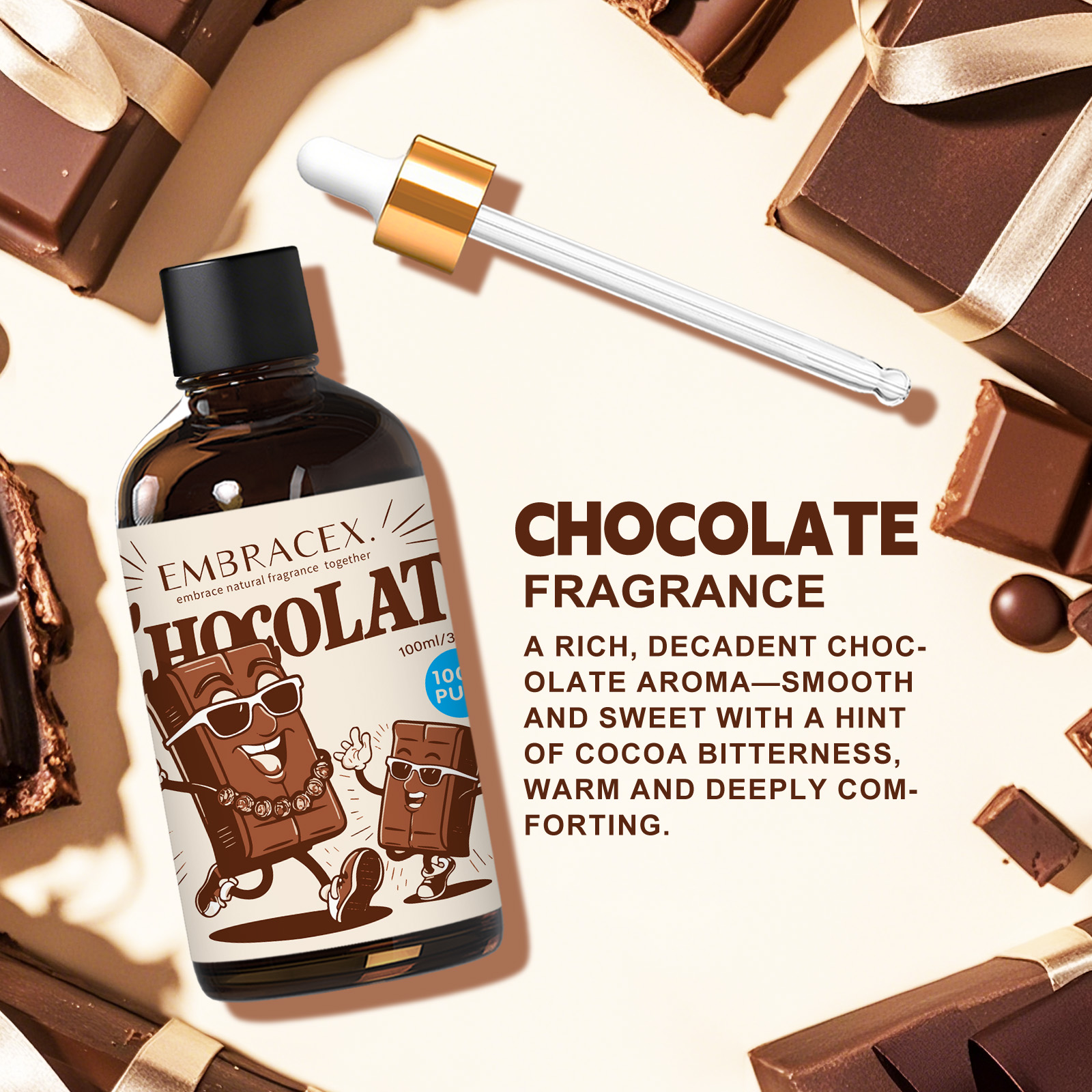 100ml Chocolate Essential Oil  - Candle Supplies Fragrance Oil recension och pris