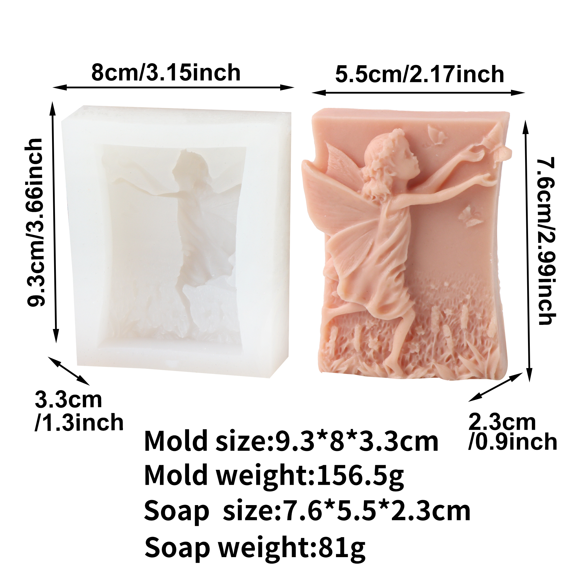 Flower Fairy Silicone Soap Mol - Candle Supplies Wholesale recension och pris