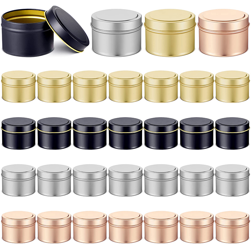 120ML/4OZ Candle Jars Empty Ca - Metal Tin Lid 4Oz recension och pris