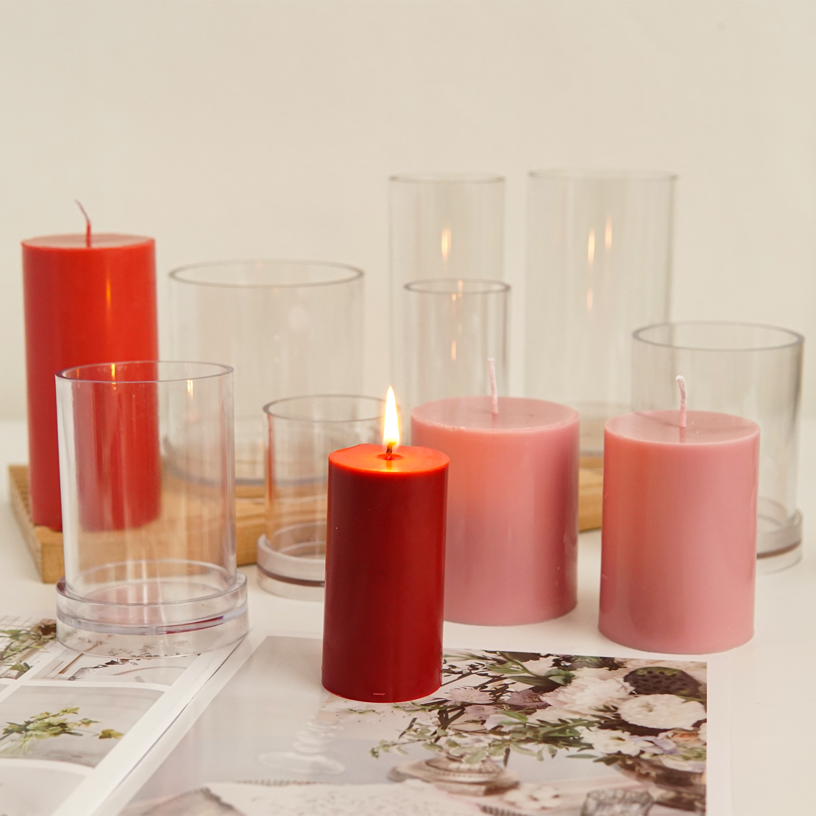 Various 3D Cylindrical Candle  - Candle Making Supplies Jars recension och pris