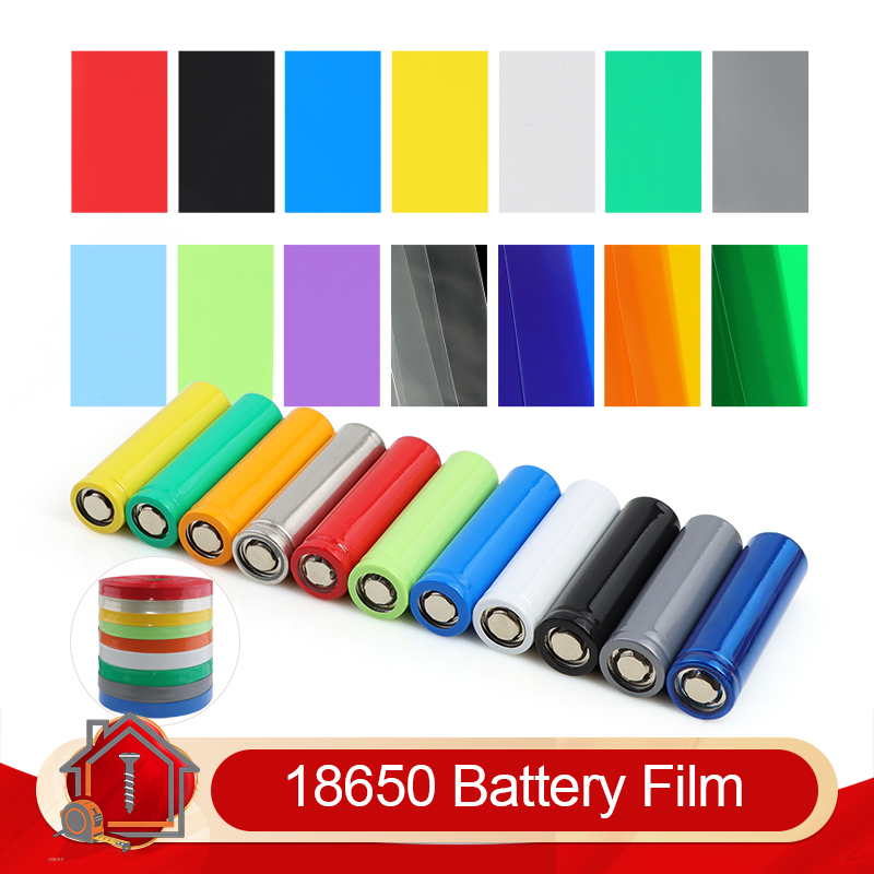 100~1000pcs PreCut 18650 Batte - Shrink Sleeve Pvc recension och pris