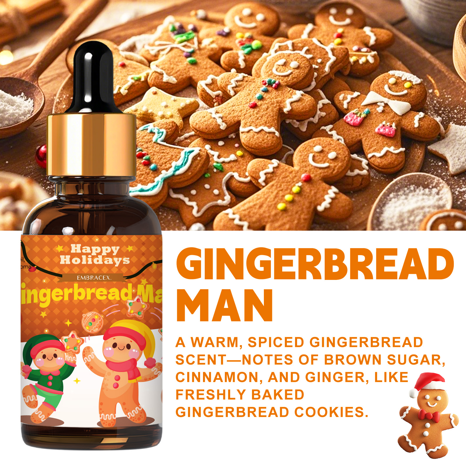 30ml Gingerbread Man  Essentia - Candle Supplies Fragrance Oil recension och pris