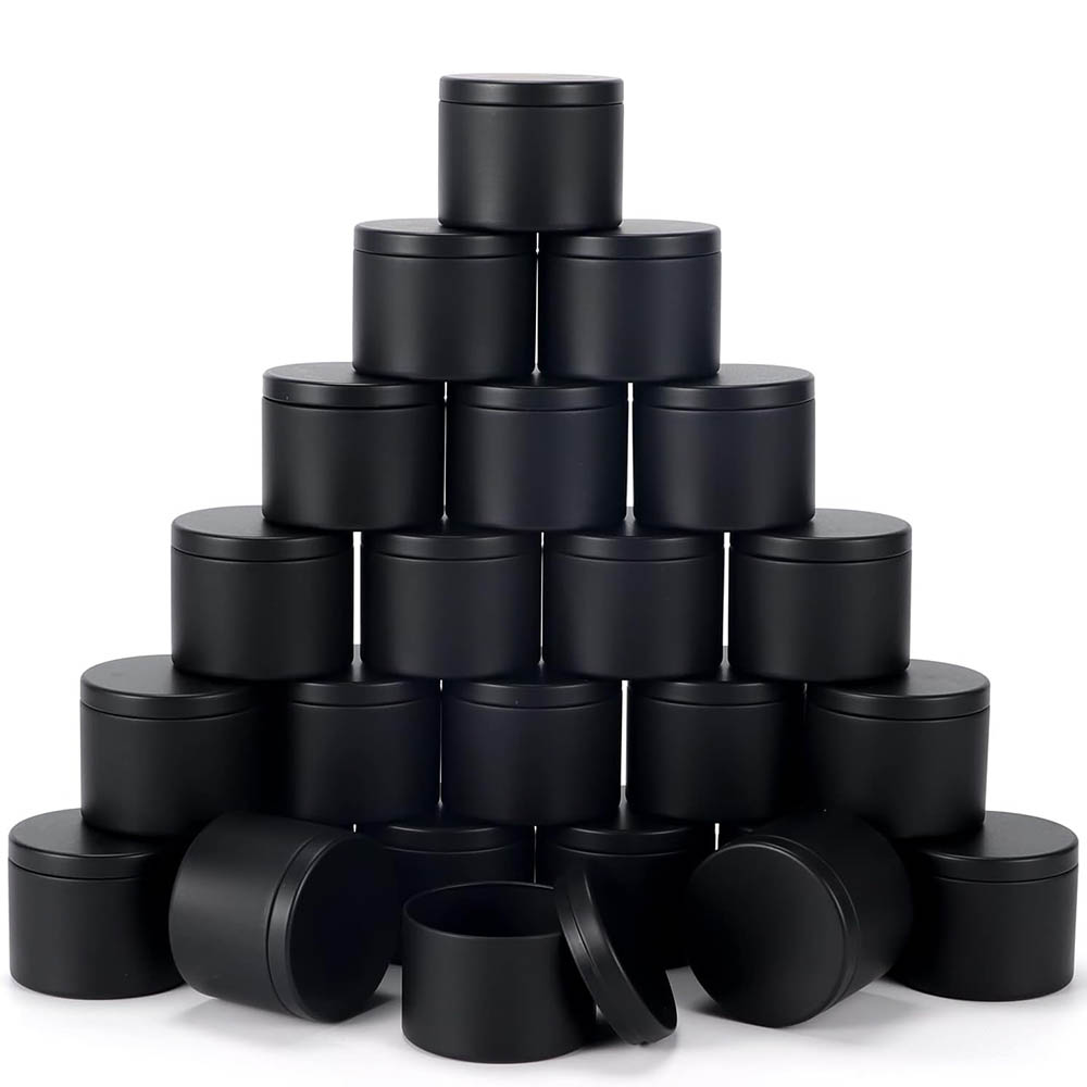 4Oz Black Candle Tins,Candle J - Metal Tin Lid 4Oz recension och pris