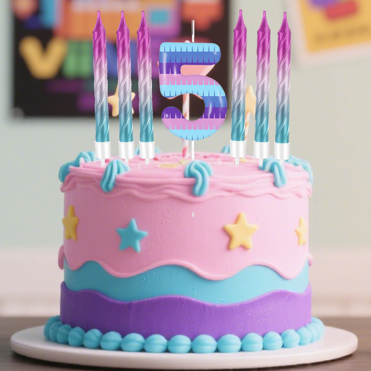 7pcs Video Game Birthday Candl - Candle Supplies Video recension och pris