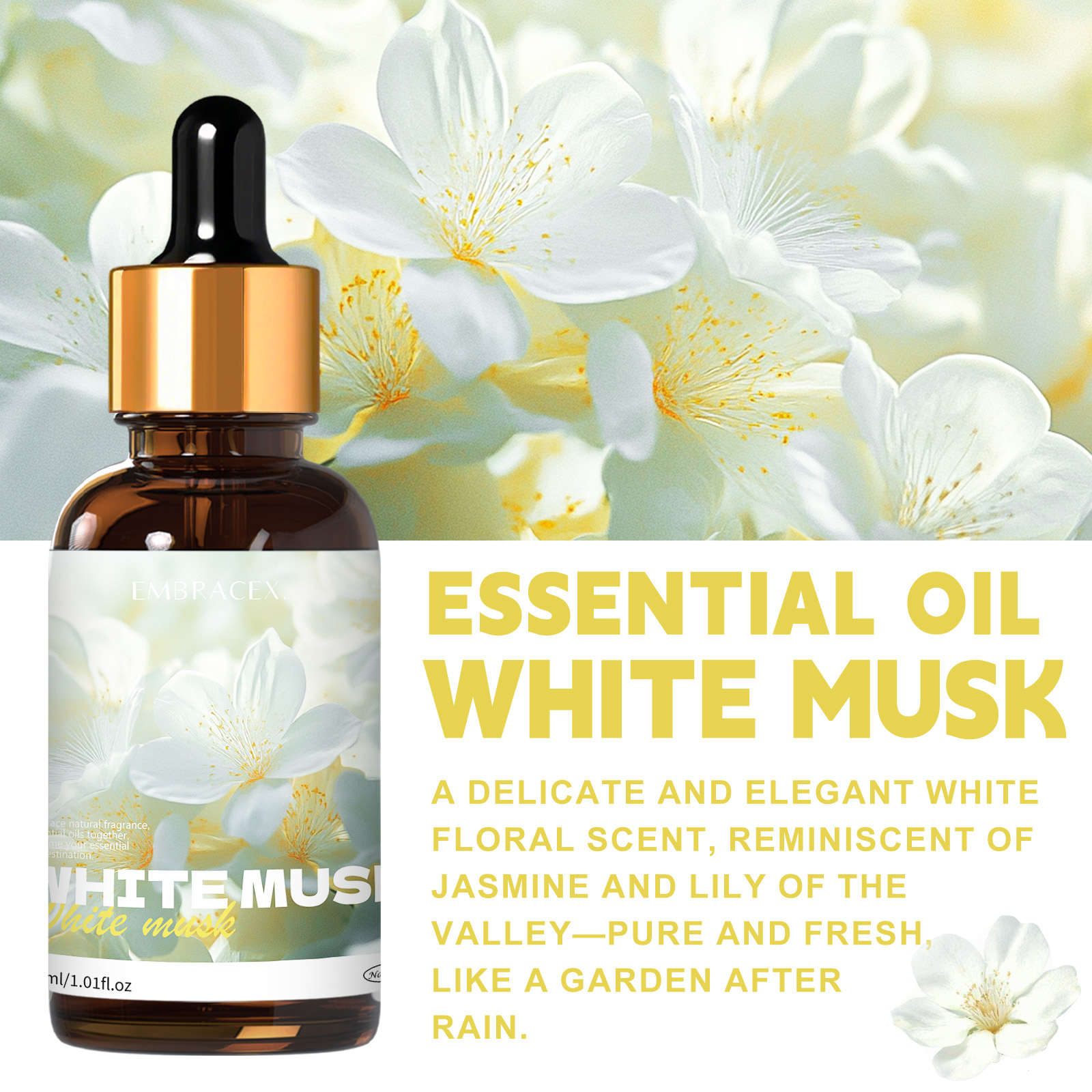 30ml White Musk Essential Oil  - Candle Supplies Fragrance Oil recension och pris