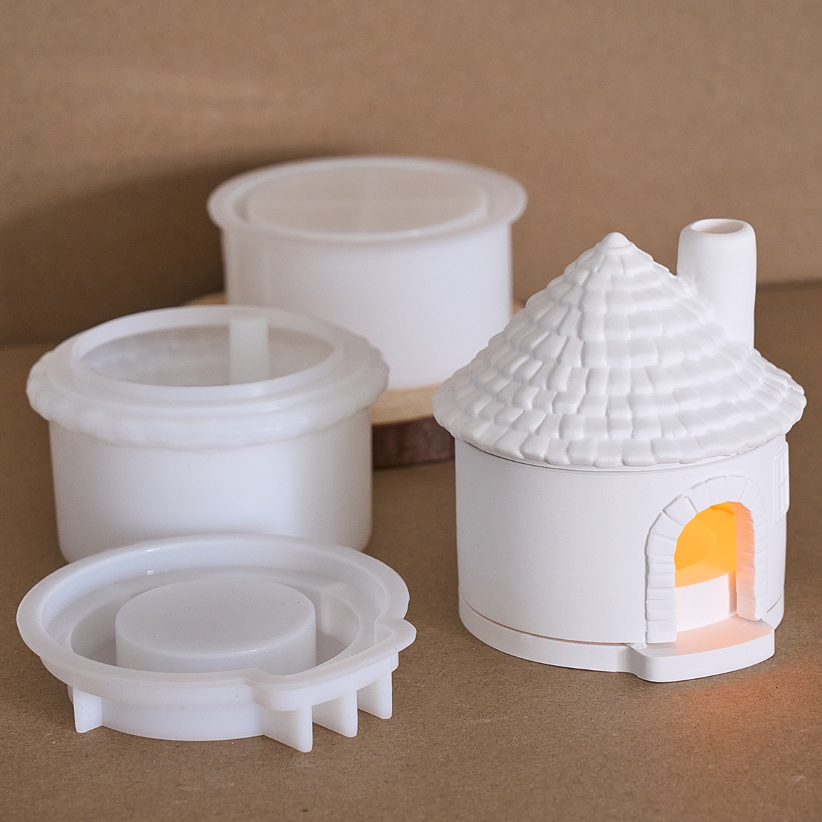3D House Incense Stove Silicon - Candle Making Supplies Jars recension och pris