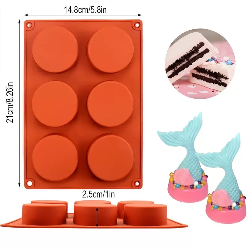 Round Silicone Soap Mold DIY H - Candle Supplies Wholesale recension och pris